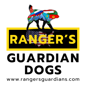 Ranger's Guardian Dogs logo with rangersguardians.com website on it.